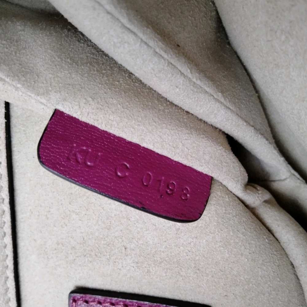 Givenchy Goatskin Suede Cross 3 Crossbody Bag Purple Chestnut - Picture 9 of 9
